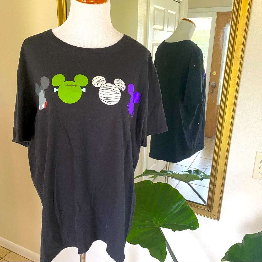 Disney Mickey Mouse Head Halloween Graphic Tee XL